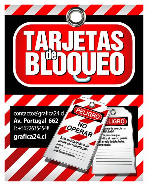 TARJETAS DE BLOQUEO Y SEGURIDAD