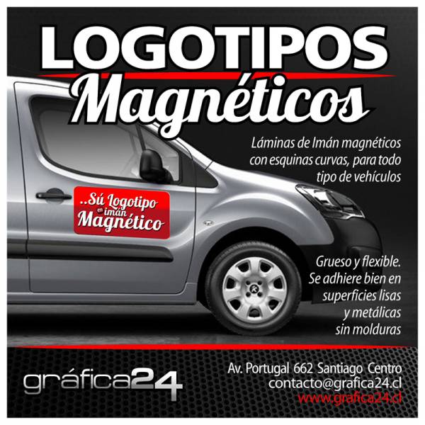 LOGOTIPOS AUTOADHESIVOS MAGNETICOS