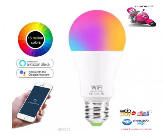 AMPOLLETA ALEXA GOOGLE LED SMART WIFI