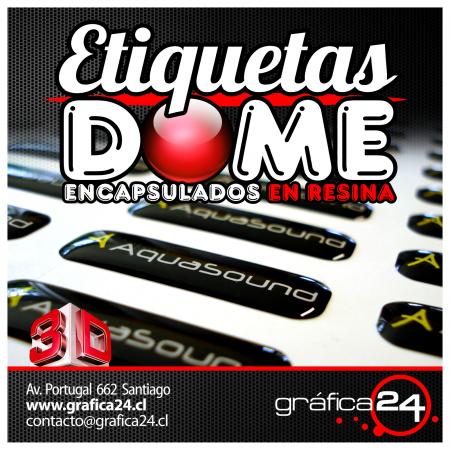 ETIQUETAS Y LOGOS ADHESIVOS EN DOME