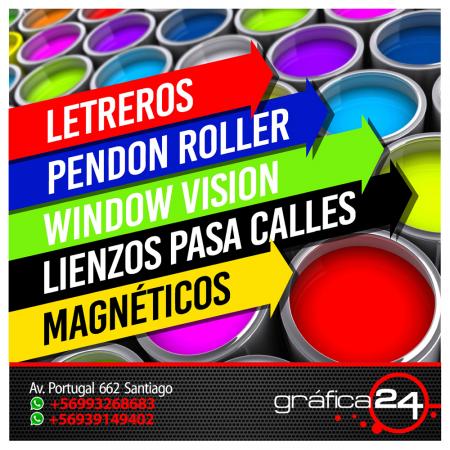 PENDONES, LETREROS, MAGNETICOS