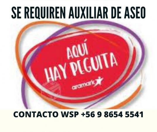 AUXILIAR ASEO /PUDAHUEL $363.000