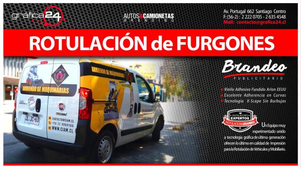 BRANDEO PUBLICITARIO DE FURGONES