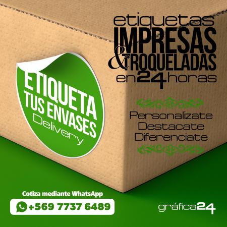ETIQUETAS PARA TUS ENVASES DELIVERY