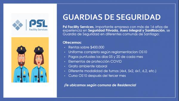 GUARDIA PARA REEMPLAZO VACACIONES 