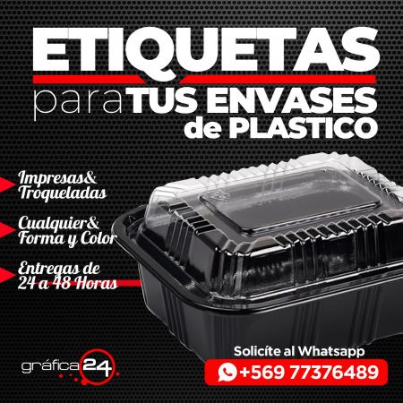 ETIQUETAS PARA ENVASES PLASTICOS