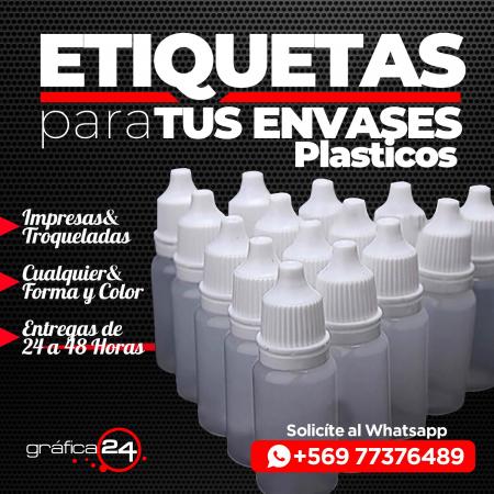 ETIQUETAS ADHESIVAS PARA BOTELLITAS
