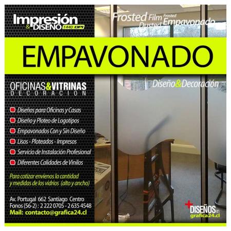 DECORACION DE VENTANALES CON EMPAVONADO