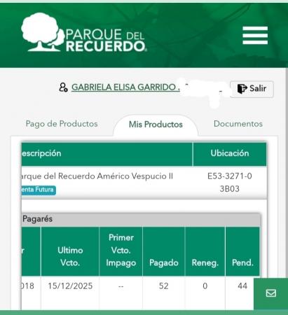 SEPULTURA VENDO CESIÓN DE DERECHOS