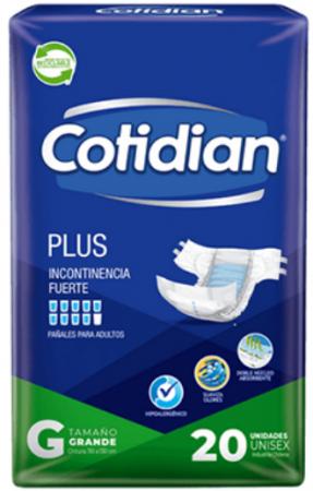 PAÑAL ADULTO COTIDIAN PLUS GX20
