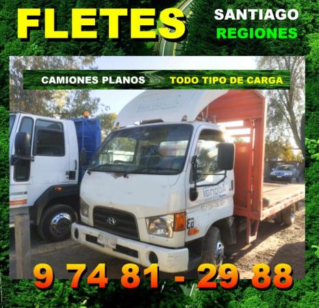 FLETES EN TODO SANTIAGO Y REGIONES