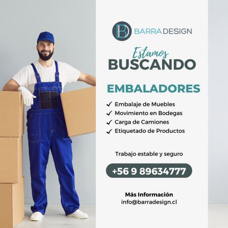 BUSCAMOS EMBALADORES DE SOFÁ, OPERARIO DE BODEGA.