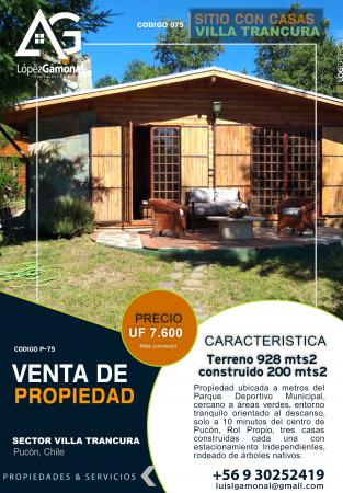 VENDO SITIO TRES CASAS
