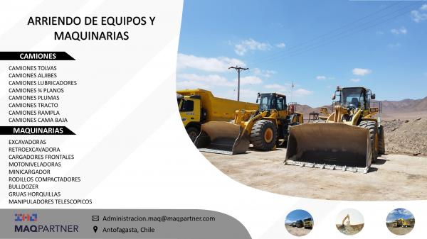 ARRIENDO DE EQUIPOS Y MAQUINARIAS