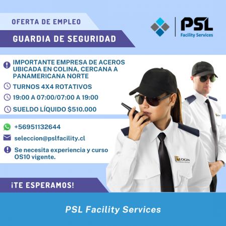 GUARDIA DE SEGURIDAD EN COLINA