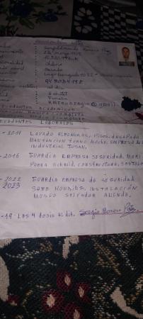 BUSCO TRABAJO COMO, GUARDIA, NOCHERO