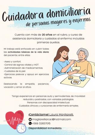 OFREZCO MI SERVICIO CUIDADOS CLÍNICOS Y DOMICILIAR