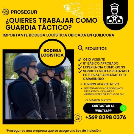 SE BUSCA GUARDIA TÁCTICO