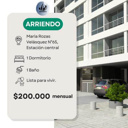 ARRIENDO DEPTO MARIA ROZAS VELASQUEZ 65
