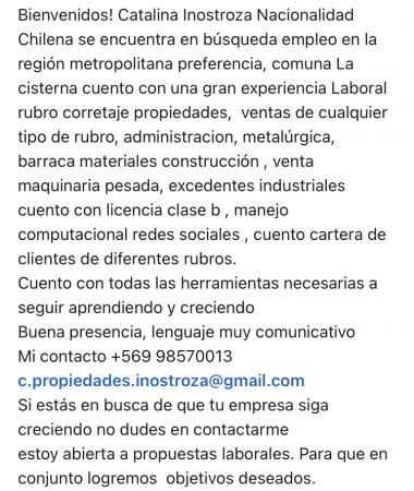 EMPLEOS REGION METROPOLITANA LA CISTERNA 
