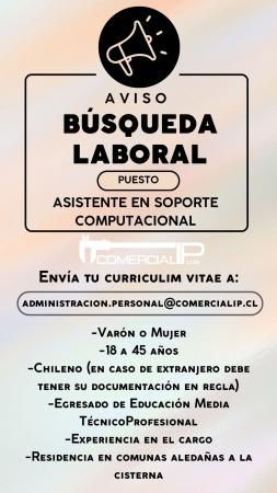 ASISTENTE SOPORTE COMPUTACIONAL 