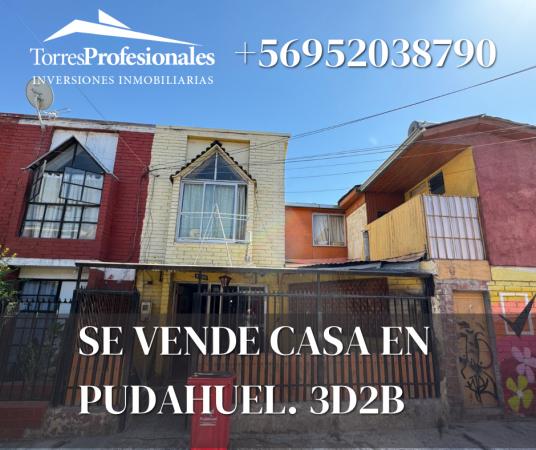 SE VENDE CASA EN PUDAHUEL NORTE 