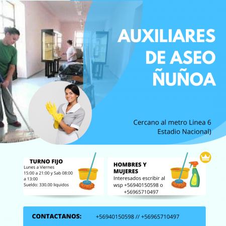 AUXILIAR DE ASEO (ÑUÑOA)