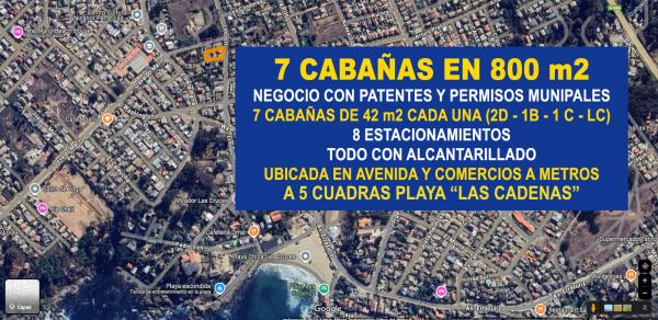 LAS CRUCES, EL TABO: 7 CABAÑAS - 800 M2 