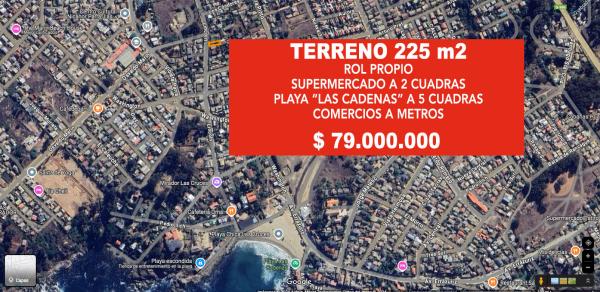 LAS CRUCES, EL TABO: TERRENO DE 225 M2 