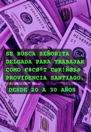 EMPLEO PARA ESC0RT SANTIAGO PROVIDENCIA 