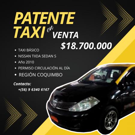 PATENTE TAXI EN VENTA