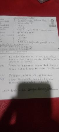 BUSCO TRABAJO COMO NOCHERO, GUARDIA, PARTIME O FULL