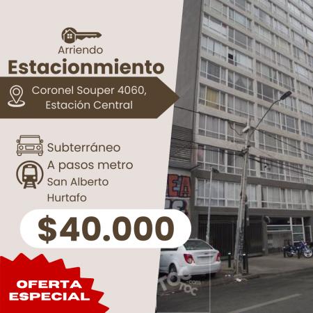 ARRIENDO ESTAC. CORONEL SOUPER 4060