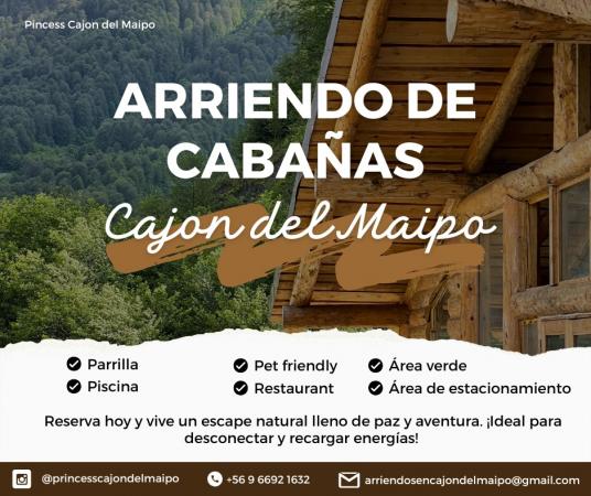 CABAÑAS LITORAL PRINCESS CAJÓN DEL MAIPO 