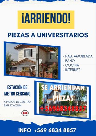 SE ARRIENDAN PIEZAS
