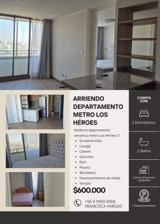 ARRIENDO MODERNO Y HERMOSO DPTO