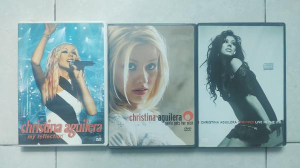 CHRISTINA AGUILERA 3 DVDS DE COLECCIÓN.