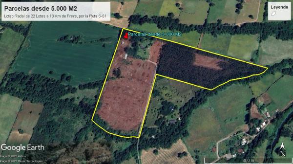 LOTES DE 5000 M2 RADAL-ALLIPEN, FREIRE