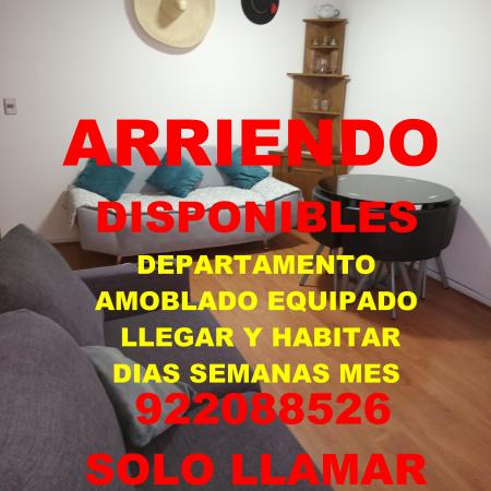 HOY PROMOCION OFERTA   DEPTO.AMOBLADO EQUIPADO 