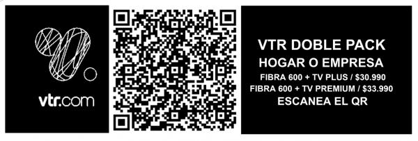 VTR TV+ DOBLE PACK FIBRA PARA TÚ HOGAR 