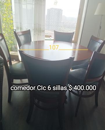 COMEDOR CIC MÁS 6 SILLAS 